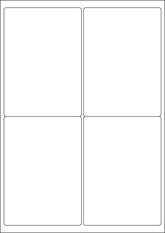 ValueX Multipurpose Label 99.1x139mm 4 Per A4 Sheet White (Pack 400 Labels) - 15145SM